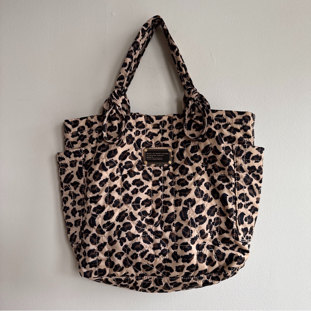 cheetah print Marc Jacobs tote bag